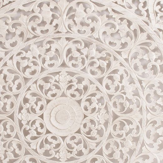 Panel Decorativo Eleonora Blanco, 120x5x120cm
