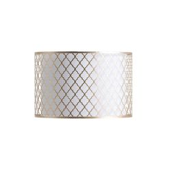 Abajur Branco/Ouro, Ø40x23cm