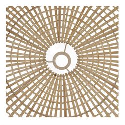 Paralume in rattan e metallo naturale, Ø 56 x 67 cm | Saipan