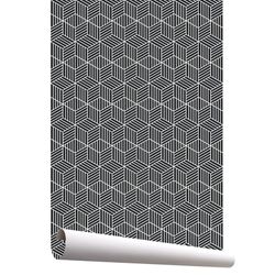 Papel Pintado Geometrico Negro