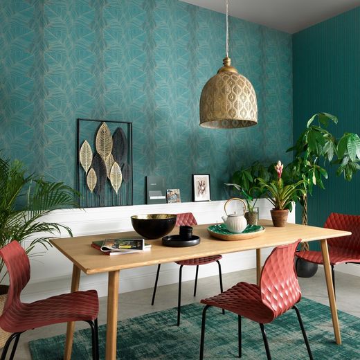Papel Pintado Kota 1 Hojas Tropicales Verde