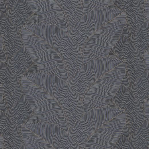 Papel Pintado Kota 5 Hojas Tropicales Negro