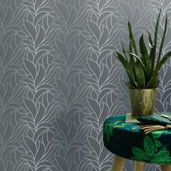 Papel Pintado Kuching 3  Hojas Vintage Gris