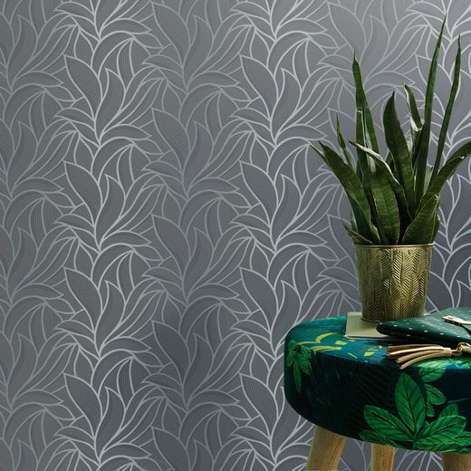 Papel Pintado Kuching 3  Hojas Vintage Gris