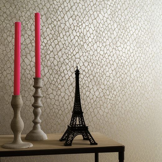 Ecru Textured Modern Wallpaper
