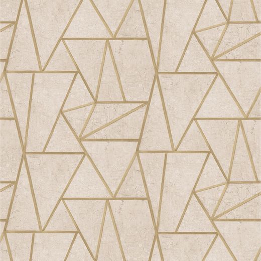 Papel Pintado Sança 1 Geométrico Dorado