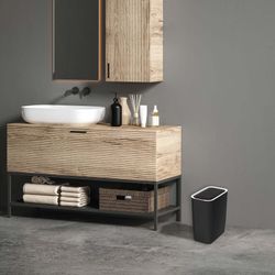 ABS papperskorg i svart, 25 x 15,5 x 30 cm | Kosmos