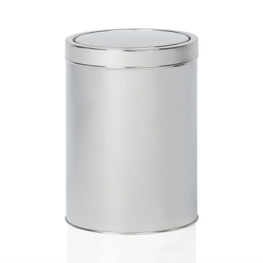 Caixote de Aço Inoxidável 5L Prata, Ø19,5x27cm.