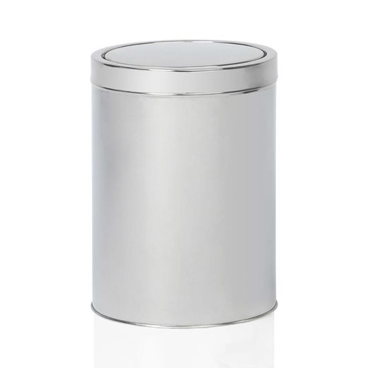 Caixote de Aço Inoxidável 5L Prata, Ø19,5x27cm.