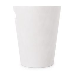 White and natural beech bin, Ø 23 x 28 cm | Woodrow