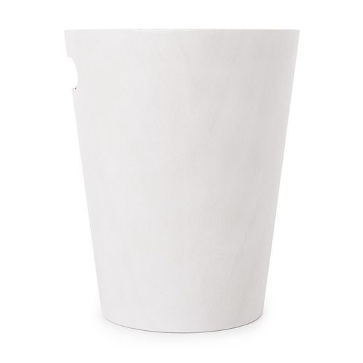 White and natural beech bin, Ø 23 x 28 cm | Woodrow