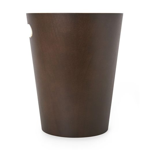 Beech bin in brown and natural, Ø 23 x 28 cm | Woodrow