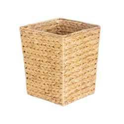 Papelera de jacinto de agua en natural, 25 x 25 x 30 cm | Hyacinth