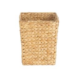 Papelera de jacinto de agua en natural, 25 x 25 x 30 cm | Hyacinth
