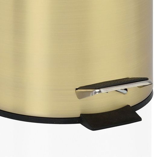 3L Pedalbehållare i rostfritt stål Guld, Ø17x29cm