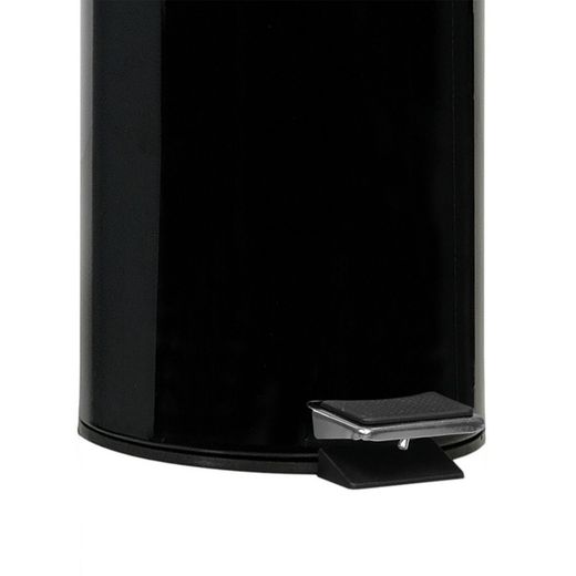 Metal Pedal Bin 3L Black, Ø17x29.5cm