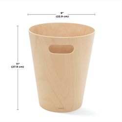 Ξύλινος κάδος απορριμμάτων Woodrow .5 24,5 x 28 cm