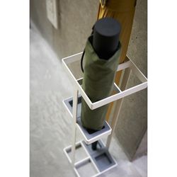 Paraplystativ i vitt stål, 36 x 11 x 11 cm | Torn