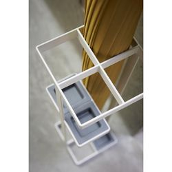 Paraplystativ i vitt stål, 36 x 11 x 11 cm | Torn