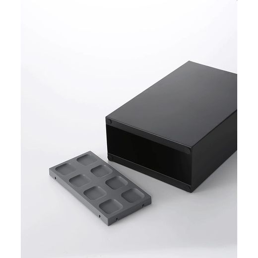 Paraplyställ i stål i svart, 23,5 x 12 x 36 cm | smart