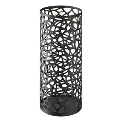 Steel umbrella stand in black, Ø 19 x 46.5 cm | Nest
