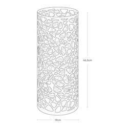 Steel umbrella stand in black, Ø 19 x 46.5 cm | Nest