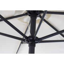 Λευκή αρθρωτή ομπρέλα, Ø300x250cm