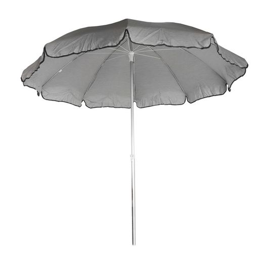 Sombrilla Pacific de Aluminio Gris claro, Ø240x28/32 cm