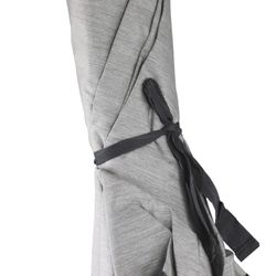 Sombrilla Pacific de Aluminio Gris claro, Ø240x28/32 cm