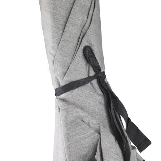 Sombrilla Pacific de Aluminio Gris claro, Ø240x28/32 cm