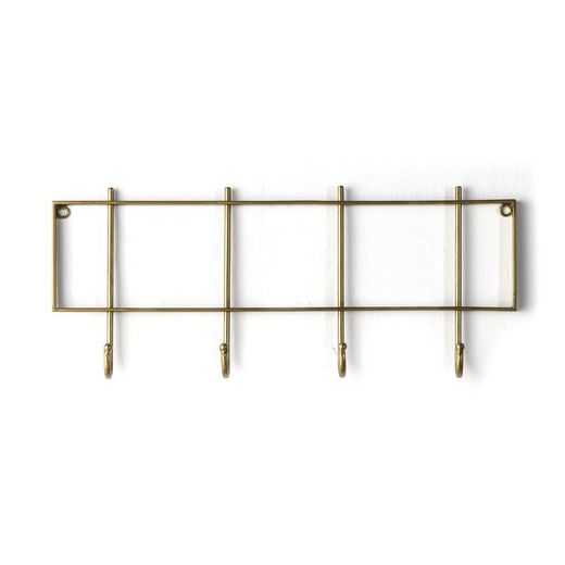 Guld metal kappestativ, 60x6x25 cm