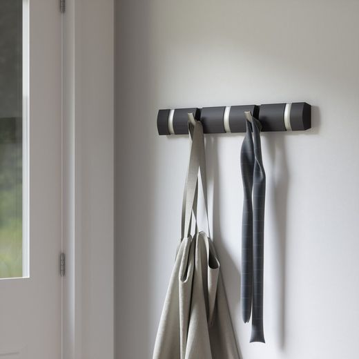 Wall coat rack, 51x3x6 cm, 5 hooks