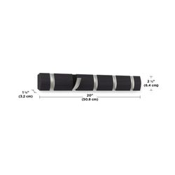 Wall coat rack, 51x3x6 cm, 5 hooks