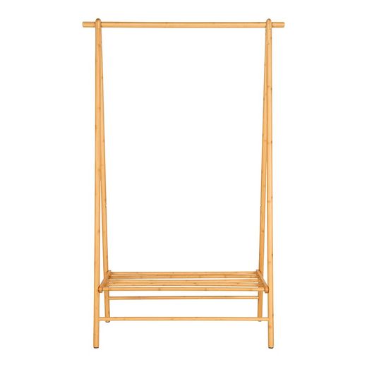 Porte-manteau sur pied en bambou naturel, 104 x 46 x 164 cm | Manaus