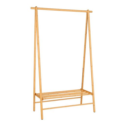 Porte-manteau sur pied en bambou naturel, 104 x 46 x 164 cm | Manaus