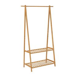 Standgarderobe aus Bambus in Natur, 90 x 43,5 x 153 cm | Bambus