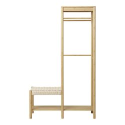 Σχάρα για παλτό από μπαμπού σε φυσικό χρώμα, 95 x 36 x 165 cm | Χόβολη