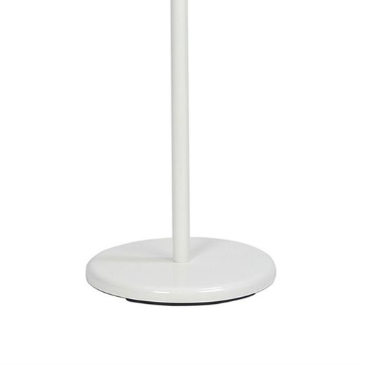 Portemanteau en bois blanc 5 cintres, 28,5x174 cm