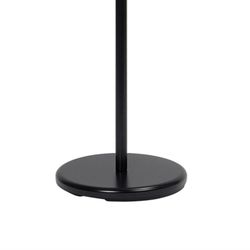 Porte-manteau en bois noir 5 cintres, Ø28,5x174 cm