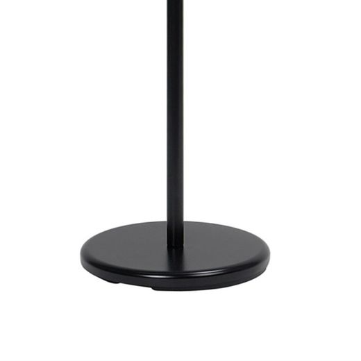 Porte-manteau en bois noir 5 cintres, Ø28,5x174 cm