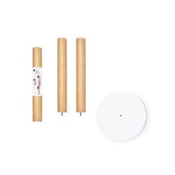Houten kapstok Flapper, 40x40x168 cm, 9 haken