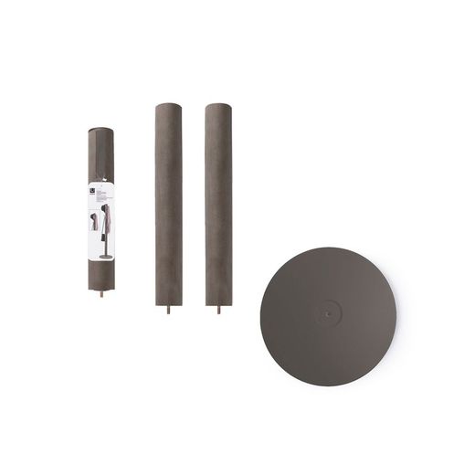 Portemanteau en bois gris Flapper, 40x40x168 cm, 9 patères