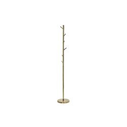 Perchero de pie de metal en oro viejo 6 perchas, Ø28x174,5 cm