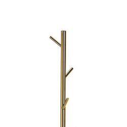 Perchero de pie de metal en oro viejo 6 perchas, Ø28x174,5 cm