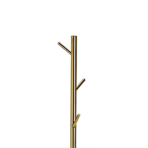 Perchero de pie de metal en oro viejo 6 perchas, Ø28x174,5 cm