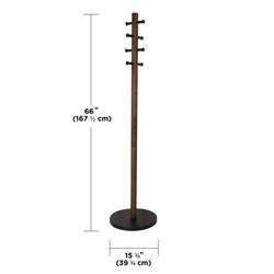 Portemanteau pilier, 40x40x168 cm, 8 patères