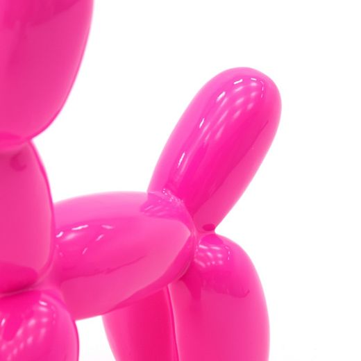 Roze ballonhondsculptuur in polyresin S