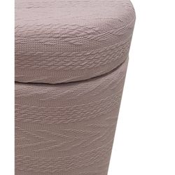 Gunnar Pale Pink Fabric Footboard, 70x36x37 cm