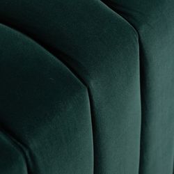 Piede per Letto Marsa in Legno di Abete nel Colore Verde, 91 x 45 x 48 cm