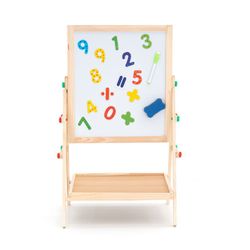 Pizarra magnética montessori de pino en natural, 37 x 35 x 65 cm | Harvard